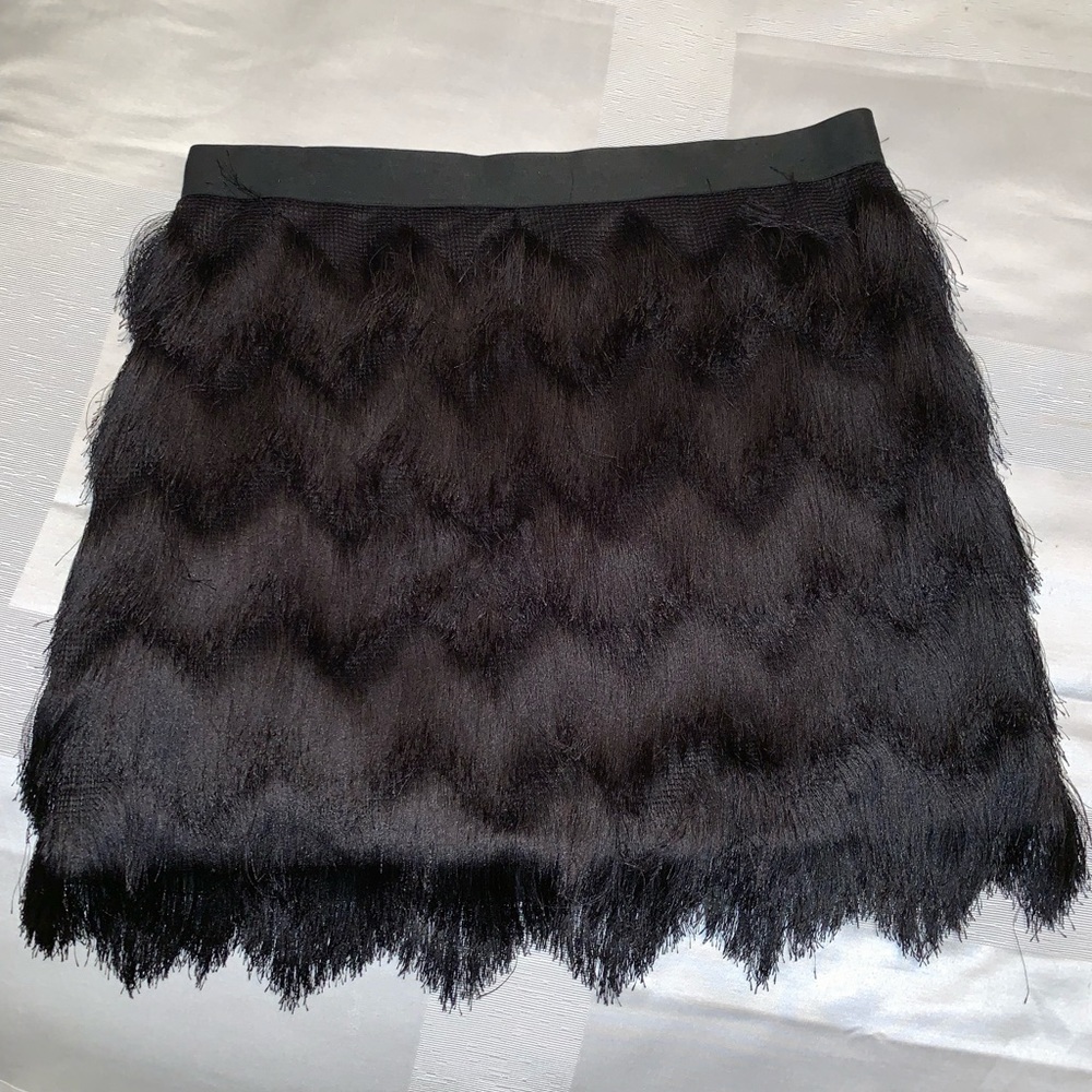 Bcbg fringe skirt